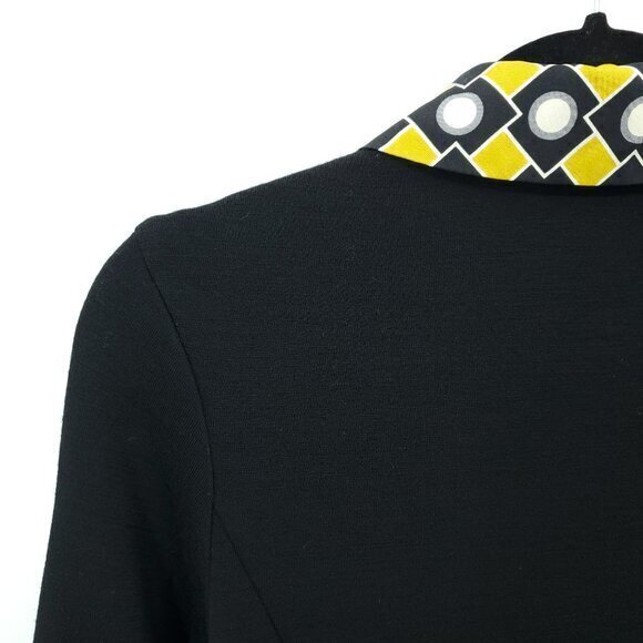 VTG Milly New York Mod-Style Wool/Silk Collared Knit Mini Dress Long Sleeve 6/8 - Picture 11 of 16